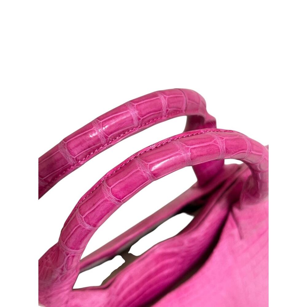 Nancy Gonzalez Pink Crocodile Tote - Picture 5 of 8